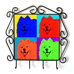 Samojede - Kleiderbügel mit Hundebild. Sammlung! Andy Warhol-Art