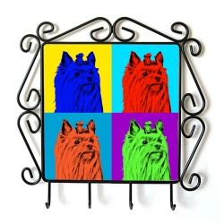 Yorkshire Terrier - clothes hanger with an image of a dog. Collection. Andy Warhol style