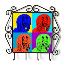 Afghan Hound - clothes hanger with an image of a dog. Collection. Andy Warhol style