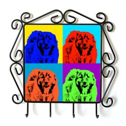 Caucasian Shepherd Dog - clothes hanger with an image of a dog. Collection. Andy Warhol style