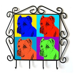 Central Asian Shepherd Dog - clothes hanger with an image of a dog. Collection. Andy Warhol style