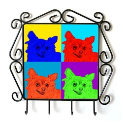 Chihuahua - clothes hanger with an image of a dog. Collection. Andy Warhol style