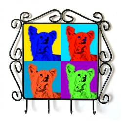 Chinese Crested Dog - clothes hanger with an image of a dog. Collection. Andy Warhol style