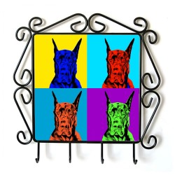Dog niemiecki  - kolekcja wieszaków z wizerunkiem psa. Kolekcja. Styl Andy Warhola