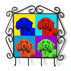 English Cocker Spaniel - clothes hanger with an image of a dog. Collection. Andy Warhol style