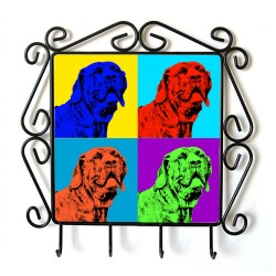 Brazilian Mastiff - clothes hanger with an image of a dog. Collection. Andy Warhol style