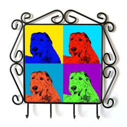 Irish Wolfhound - clothes hanger with an image of a dog. Collection. Andy Warhol style