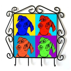 Jack Russell terrier - clothes hanger with an image of a dog. Collection. Andy Warhol style