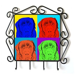 Retriever du Labrador - clothes hanger with an image of a dog. Collection. Andy Warhol style
