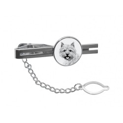 Norwich Terrier- Tie pin with an image of a dog.