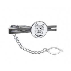 Shiba Inu- Tie pin with an image of a dog.