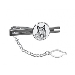 Belgian Shepherd, Malinois- Tie pin with an image of a dog.