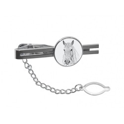 Camargue horse- Tie pin with an image of a horse