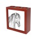 Henson, wooden stand for candles/pens with the image of a horse