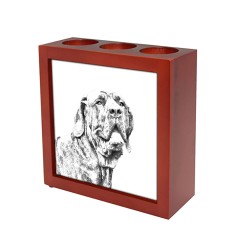 Brazilian Mastiff, wooden stand for candles/pens with the image of a dog !