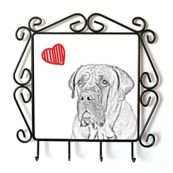 Boerboel- clothes hanger with an image of a dog. Collection. Dog with heart.