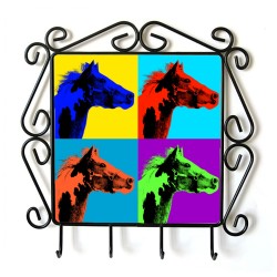 American Paint Horse - Percha para ropa con la imagen de caballo. Estilo de Andy Warhol