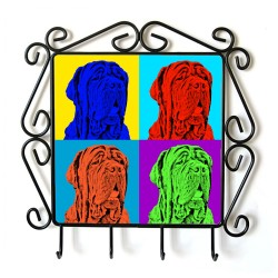 Neapolitan Mastiff- clothes hanger with an image of a dog. Collection. Andy Warhol style