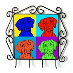 Rhodesian Ridgeback- clothes hanger with an image of a dog. Collection. Andy Warhol style