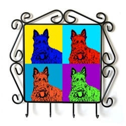 Scottish Terrier- clothes hanger with an image of a dog. Collection. Andy Warhol style