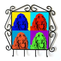 Setter- clothes hanger with an image of a dog. Collection. Andy Warhol style