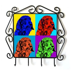 Teckel Wirehaired- clothes hanger with an image of a dog. Collection. Andy Warhol style