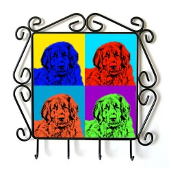 Leoneberger- clothes hanger with an image of a dog. Collection. Andy Warhol style