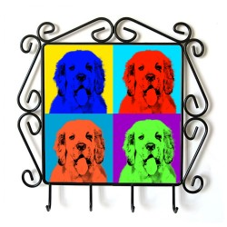 Clumber Spaniel- clothes hanger with an image of a dog. Collection. Andy Warhol style