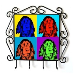 Gordon Setter- clothes hanger with an image of a dog. Collection. Andy Warhol style