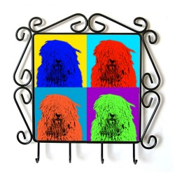 Komodor- clothes hanger with an image of a dog. Collection. Andy Warhol style