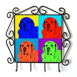 Mastif hiszpański- kolekcja wieszaków z wizerunkiem psa. Kolekcja. Styl Andy Warhola