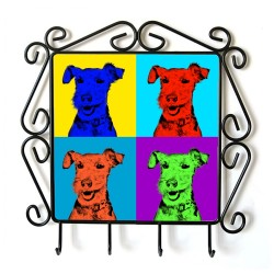 Welsh Terrier- clothes hanger with an image of a dog. Collection. Andy Warhol style