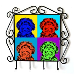 Bolonka- clothes hanger with an image of a dog. Collection. Andy Warhol style