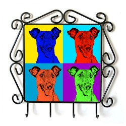 Smooth Fox Terrier- clothes hanger with an image of a dog. Collection. Andy Warhol style