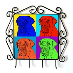 Boerboel- clothes hanger with an image of a dog. Collection. Andy Warhol style