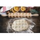 Engraved rolling pin with dog head