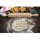 Engraved rolling pin. Original shape. CATS pattern. Laser Engraved for cookies. Decorating roller
