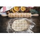 Engraved rolling pin. Original shape. NIGHT pattern. Laser Engraved for cookies. Decorating roller