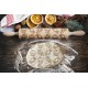 Engraved rolling pin. Original shape. SWEETS pattern. Laser Engraved for cookies. Decorating roller