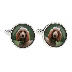 Poodle. Cufflinks for dog lovers. Photo jewellery. Men's jewellery. Handmade