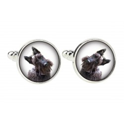 Scottish Terrier. Cufflinks for dog lovers. Photo jewellery. Men's jewellery. Handmade