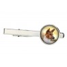 Akita Inu. Tie clip for dog lovers. Photo jewellery. Men's jewellery. Handmade.