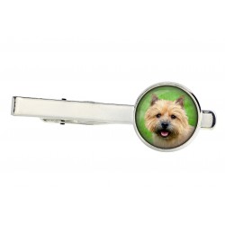 Norwich Terrier. Tie clip for dog lovers. Photo jewellery. Men's jewellery. Handmade.