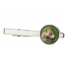 American Pit Bull Terrier. Tie clip for dog lovers. Photo jewellery. Men's jewellery. Handmade.