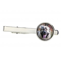 Caucasian Shepherd Dog. Tie clip for dog lovers. Photo jewellery. Men's jewellery. Handmade.