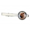 Chow chow. Tie clip for dog lovers. Photo jewellery. Men's jewellery. Handmade.