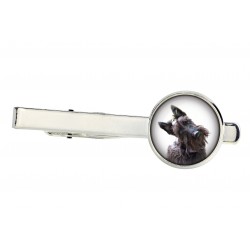 Scottish Terrier. Tie clip for dog lovers. Photo jewellery. Men's jewellery. Handmade.