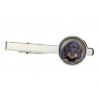 Dachshund wire haired. Tie clip for dog lovers. Photo jewellery. Men's jewellery. Handmade.