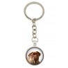 French Mastiff. Keyring, keychain for dog lovers. Photo jewellery. Men's jewellery. Handmade.