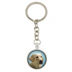 Labrador Retriever. Keyring, keychain for dog lovers. Photo jewellery. Men's jewellery. Handmade.